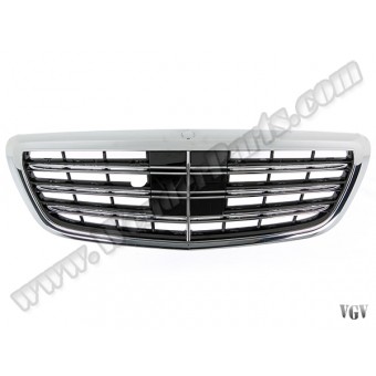 Panjur W222 Krom/Siyah Kam-lı -S65 AMG- 2013-16